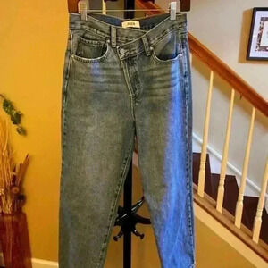 JBD High Rise Crisscross Denim Jeans. Size 26